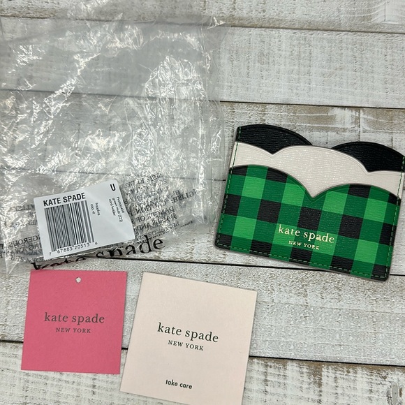 Nwt Kate spade green hoppkins card holder - Picture 2 of 7